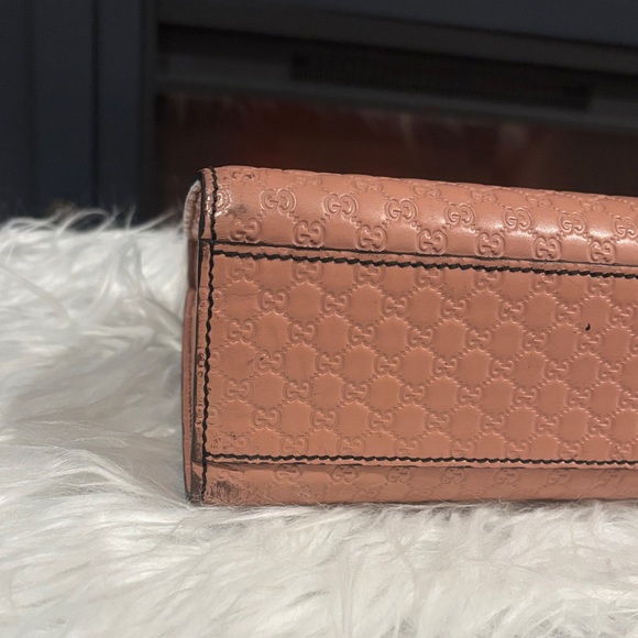 Gucci Pink Leather medium Microguccissima Emily Shoulder Bag - Picture 6 of 10